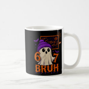 67 Leraar Halloween Geest Zes Zeven Meme Wiskunde Koffiemok