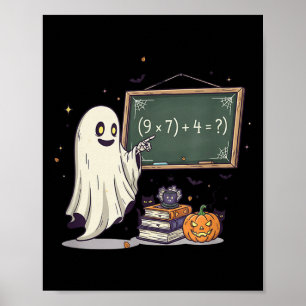67 Leraar Halloween Geest Zes Zeven Meme Wiskunde  Poster