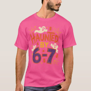 67 Leraar Halloween Geest Zes Zeven Meme Wiskunde T-shirt
