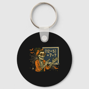 67 Leraar Halloween Skelet Zes Zeven Meme Wiskunde Sleutelhanger