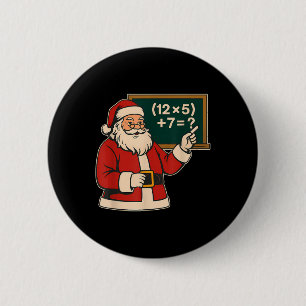 67 Leraar Kerstman Santa Zes Zeven Meme Brainrot Ronde Button 5,7 Cm