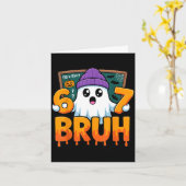 67 leraar spook zes zeven meme wiskunde vergelijki kaart (Gele Bloem)