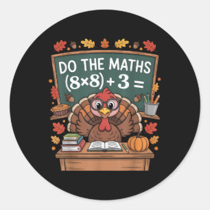67 Leraar Thanksgiving Kalkoen Zes Zeven Meme Doe Ronde Sticker