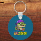 67 Mardigator Alligator Mardi Gras Six Seven Funny Sleutelhanger (Voorkant)