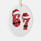 67 Mason Let's Get Sandy Christmas 67 Meme Funny Keramisch Ornament (Rechts)