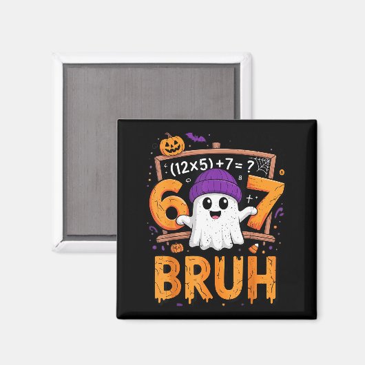 67 Math Teacher Halloween Costume Mathematics Math Magneet (Voorkant / Achterkant)