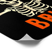 67 Meme 6 7 Funny Halloween Skeleton Rock On Six S Poster (Hoek)