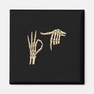 67 Meme 6 7 Skelet Halloween Zes Zeven Gen Alpha Magneet
