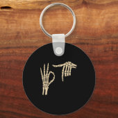 67 Meme 6 7 Skeleton Halloween Six Seven Gen Alpha Sleutelhanger (Voorkant)