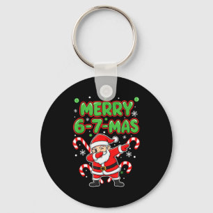 67 Meme Alpha Gen Slang Prettig 6-7-mas Kerstman C Sleutelhanger