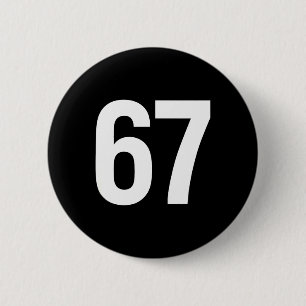 67 Meme Alpha Gen-z Aura Energie Stijl Ronde Button 5,7 Cm