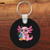 67 Meme Axolotl Funny Six Seven Axolotl Lover For Sleutelhanger (Voorkant)