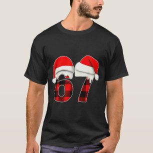 67 Meme Brainrot Grappige Kerst Plaid Xmas Pyjama T-shirt