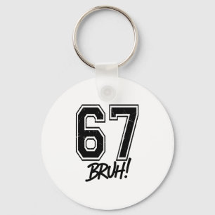 67 Meme Bruh Grappig Zes Zeven Gen Alpha 6 7 Sla Sleutelhanger