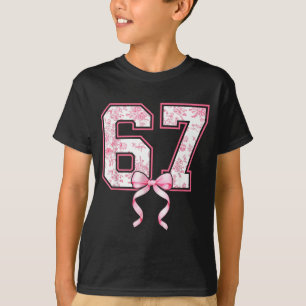 67 Meme Coquette Tuint Nk Boog Grappig Zes Zeven M T-shirt