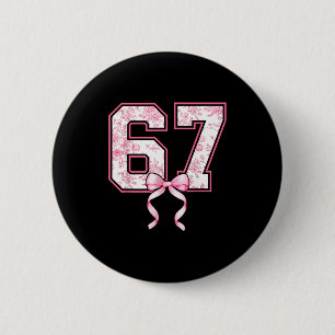 67 Meme Coquette Tuint Nk Boog Moppig Zes Zeven Me Ronde Button 5,7 Cm