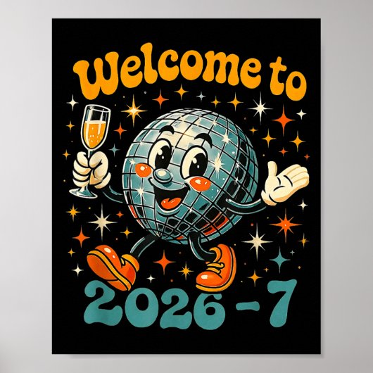 67 Meme Countdown Happy New Year Funny Drip Number Poster (Voorkant)