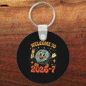 67 Meme Countdown Happy New Year Funny Drip Number Sleutelhanger (Voorkant)