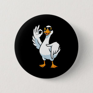 67 Meme Dwaze Gans 6 7 Grappige Zes Zeven 6-7 Gen Ronde Button 5,7 Cm