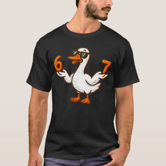 67 Meme Dwaze Gans 6 7 Grappige Zeven 67 Gen Alph T-shirt