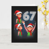 67 Meme Elf Howling At The Moon Parody Funny Chris Kaart (Gele Bloem)