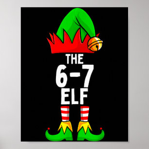 67 Meme Elf Kerst Overeenkomstige Familie 6-7 Brai Poster