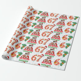 67 Meme Funny Santa Christmas Gift Wrap For Teen Cadeaupapier