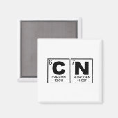 67 Meme Funny Science Teacher Periodic Table Retro Magneet (Voorkant / Achterkant)