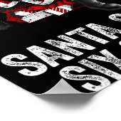 67 Meme Funny Six Seven Christmas 6-7 Meme Santa 6 Poster (Hoek)