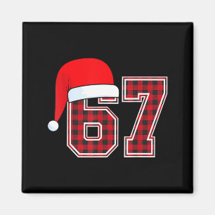 67 Meme Grappige Kerst Rode Geruite Xmas Pyjama Sl Magneet