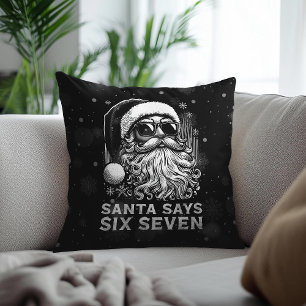 67 Meme Grappige Kerstman Zegt Zes Zeven Kerstmis Kussen
