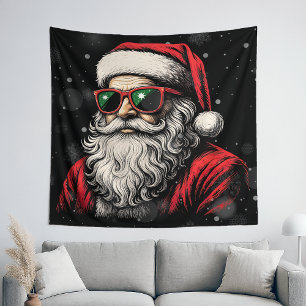 67 Meme Grappige Kerstman Zegt Zes Zeven Kerstmis Wandkleed