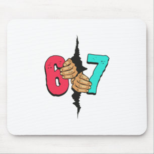 67 Meme Grappige Zes Zeven Gen Alpha Sla Xmas 6 7 Muismat