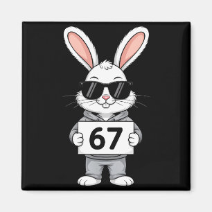 67 Meme Grappige Zes Zeven Gen Konijn Bunny Enkeli Magneet