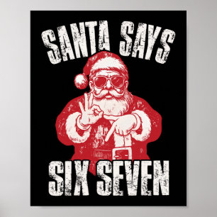 67 Meme Grappige Zes Zeven Kerstmis 6-7 Meme Kerst Poster