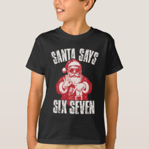 67 Meme Grappige Zes Zeven Kerstmis 6-7 Meme Kerst T-shirt