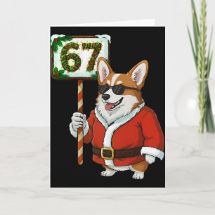 67 Meme Grappige Zes Zeven Kerstmis Corgi Hond Lie Kaart