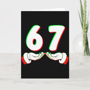 67 Meme Grappige Zes Zeven Kerstshirt Mannen Vrouw Kaart