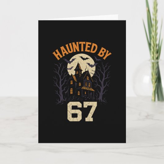 67 Meme Halloween Costume Haunted Kaart (Voorkant)