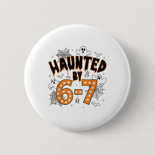 67 Meme Halloween Griezelig- Grappige Geest En Pom Ronde Button 5,7 Cm