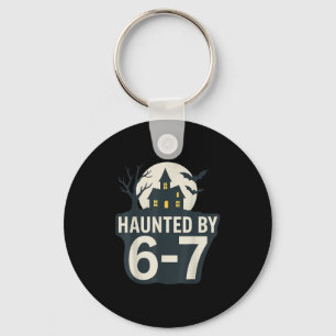 67 Meme Halloween Huis Soky - Six Seven Gen Alpha Sleutelhanger