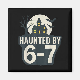 67 Meme Halloween Huis Spoken - Six Seven Gen Alp Magneet