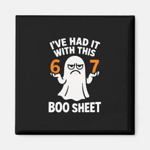 67 Meme Halloween Kostuum 6 7 Grappige Boo Sheet Z Magneet