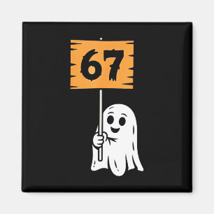 67 Meme Humor 6-7 Zes Zeven Halloween Magneet