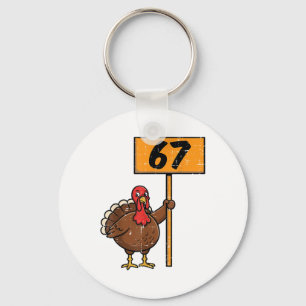 67 Meme Kalkoen Grappige Thanksgiving 6 7 Jongens Sleutelhanger