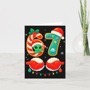 67 Meme Kerst Grappige Alien Kerstman Zes Zeven Ke Kaart
