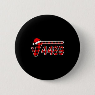 67 Meme Kerst Vierkantswortel 4489 Zes Zeven Wisku Ronde Button 5,7 Cm