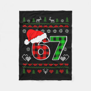 67 Meme Kerstmis Zes Zeven Kerstmis Horrortrui Her Fleece Deken