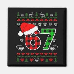 67 Meme Kerstmis Zes Zeven Xmas Verschrikkelijke T Magneet