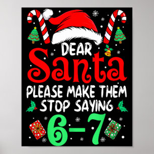 67 Meme Lieve Sint 6 7 Grappige Kerstmis Zes Zeven Poster